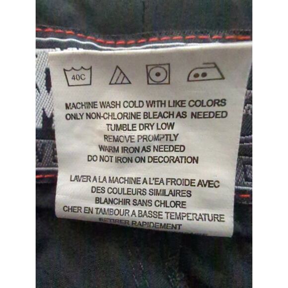 Fatal Wrecking Crew Tattooed Sailer Girl w/ Roses Board Shorts Black Blue Siz 36 - Picture 8 of 9